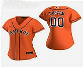 Women Customized Houston Astros 2020 Orange Alternate Nike Jersey,baseball caps,new era cap wholesale,wholesale hats